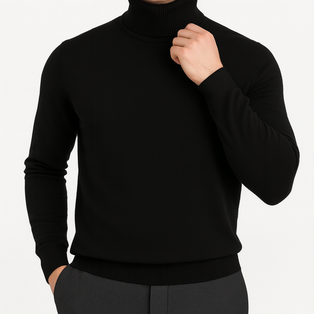Luminovi | Fine Knit Turtleneck-Turtleneck