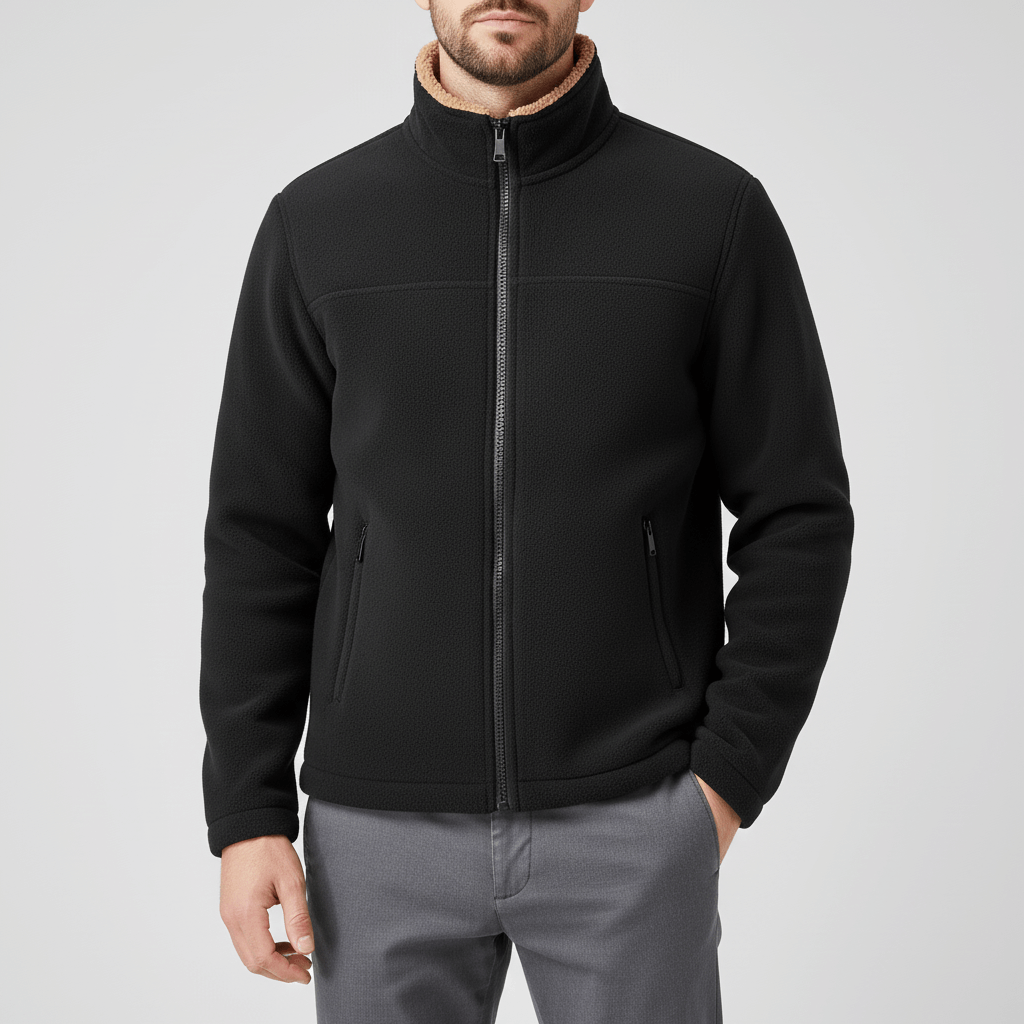 Luminovi | Knitted Zip Cardigan-Cardigan
