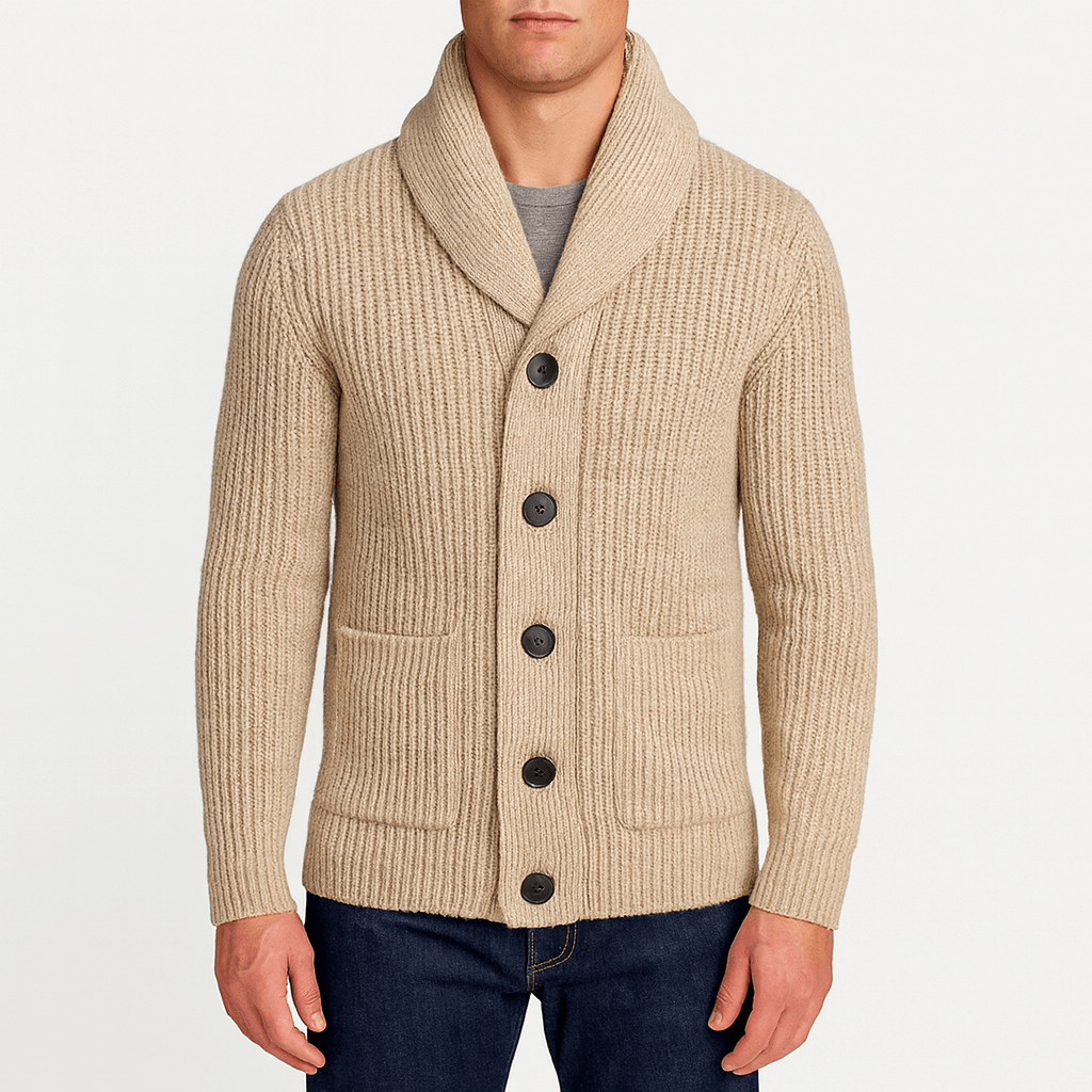 Luminovi | Shawl Collar Cardigan-Cardigan