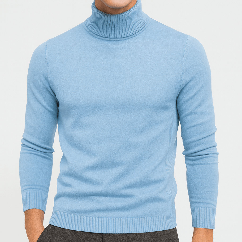 Luminovi | Turtleneck Knit Jumper-Sweater
