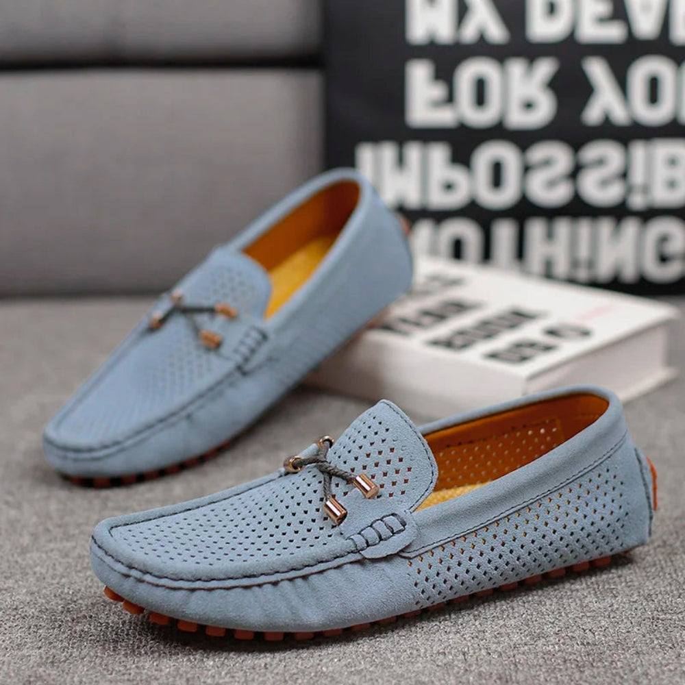 Mens Slip-On Loafers with Breathable Upper and Low Profile Design for Daily Casual Wear
