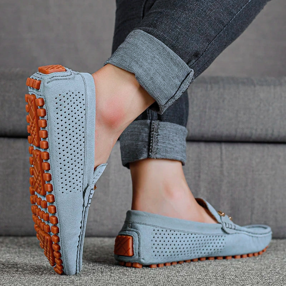Mens Slip-On Loafers with Breathable Upper and Low Profile Design for Daily Casual Wear