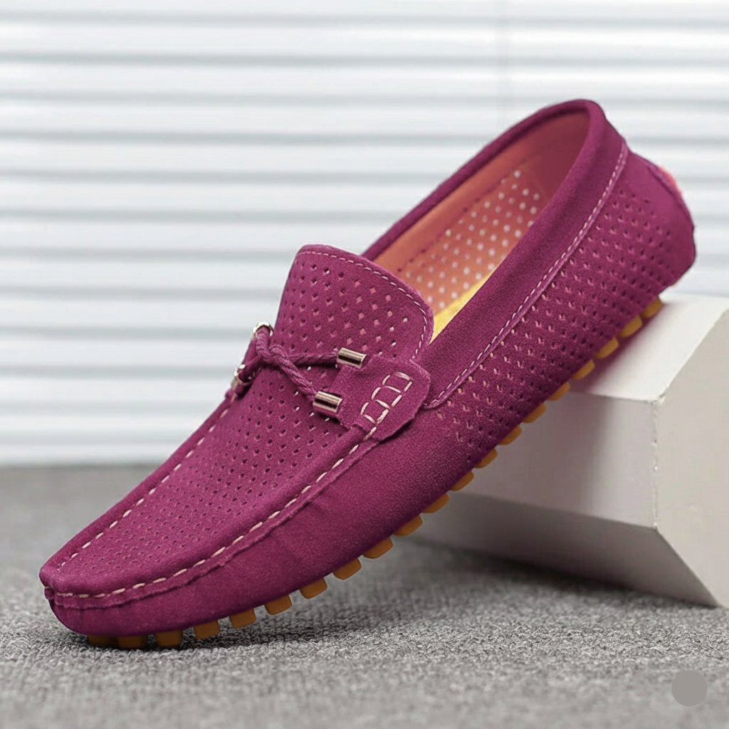 Mens Slip-On Loafers with Breathable Upper and Low Profile Design for Daily Casual Wear