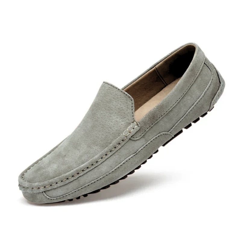 Mens Slip-On Loafers with Moccasin Stitching for Office and Professional Wear