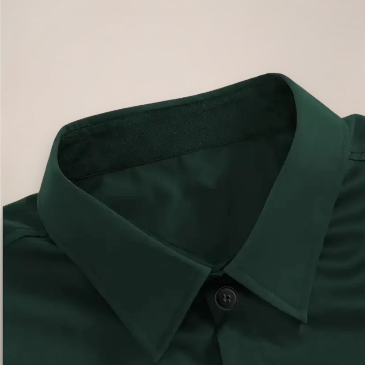 Mens Notched Collar Shirt with Regular Fit and Lightweight Fabric, Easy Care