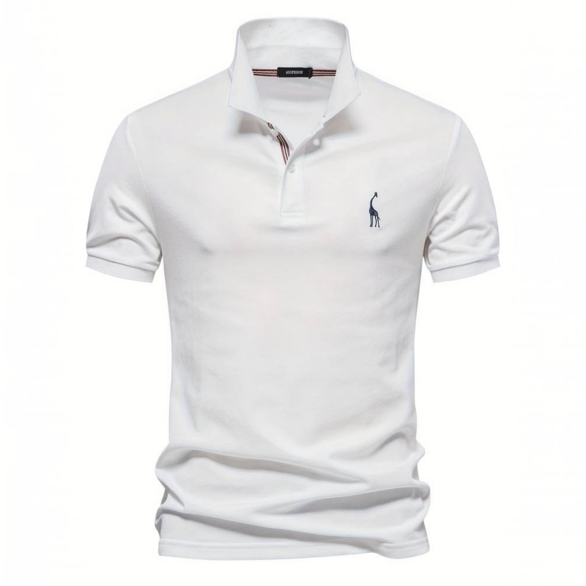 Mens Short Sleeve Polo with Breathable Cotton Blend and Classic Fit, Machine Washable