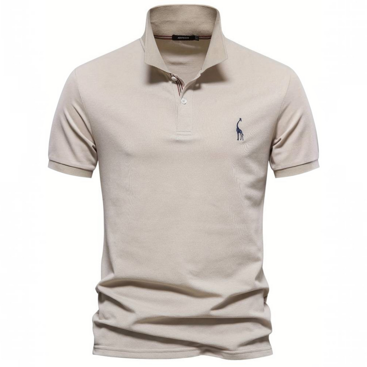 Mens Short Sleeve Polo with Breathable Cotton Blend and Classic Fit, Machine Washable
