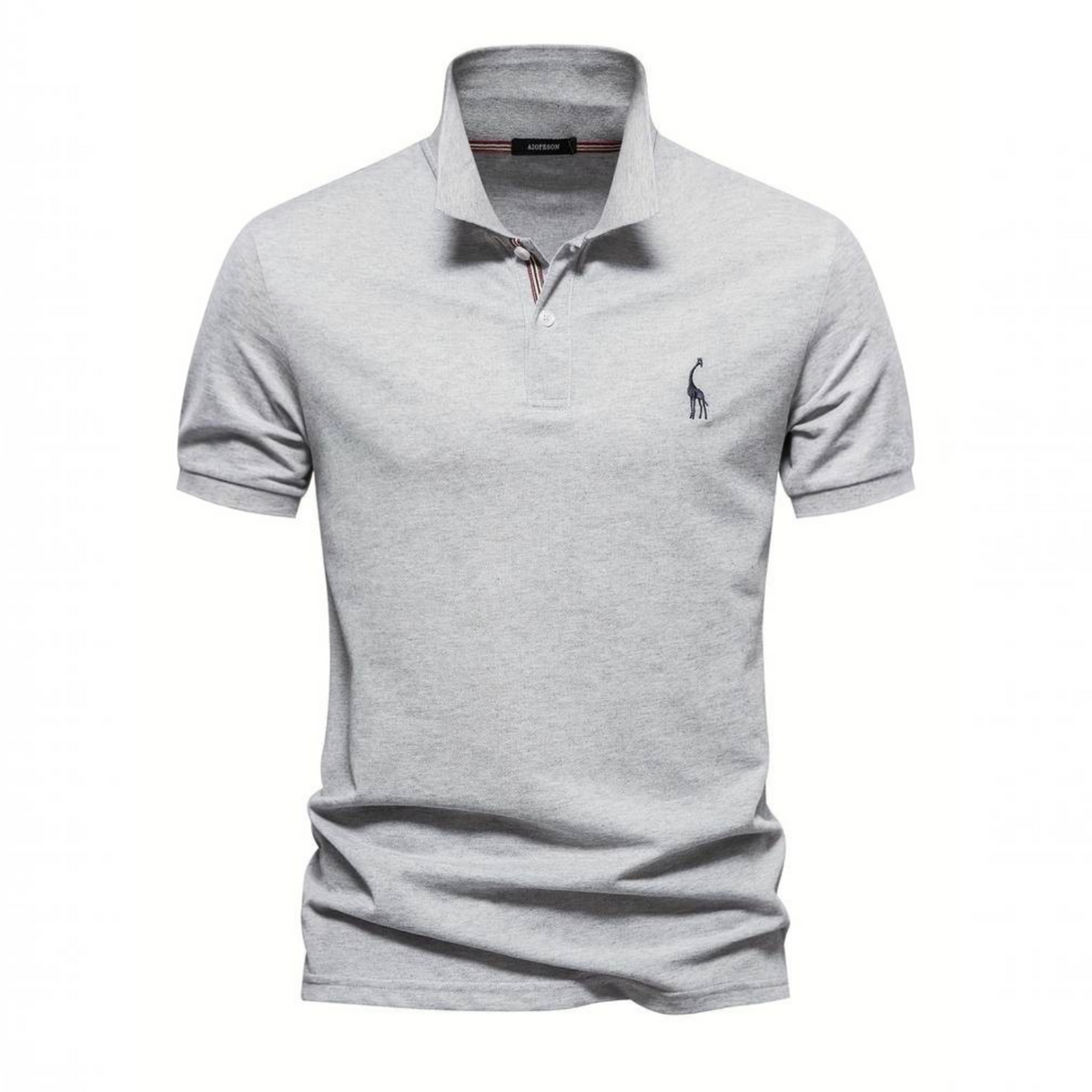 Mens Short Sleeve Polo with Breathable Cotton Blend and Classic Fit, Machine Washable
