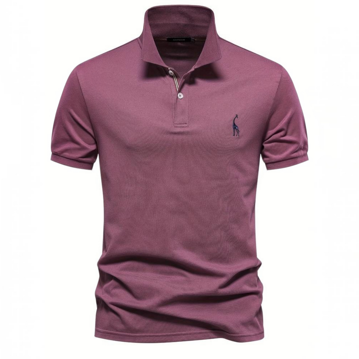 Mens Short Sleeve Polo with Breathable Cotton Blend and Classic Fit, Machine Washable