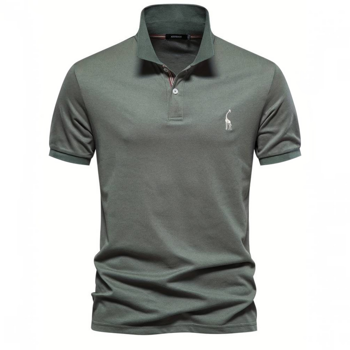 Mens Short Sleeve Polo with Breathable Cotton Blend and Classic Fit, Machine Washable