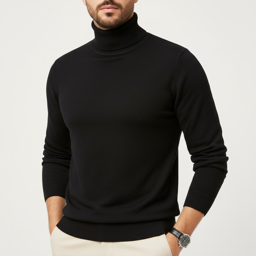 Reborn Styles - Slim-Fit Turtleneck Sweater