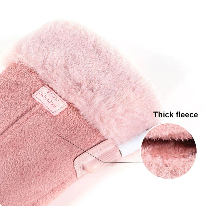 Rechargeable Heated Gloves with Touchscreen Fingers and Three Heat Levels, 8-Hour Battery