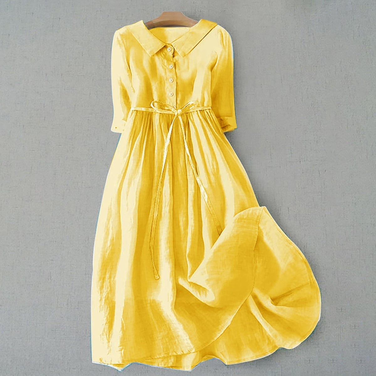 Womens Breathable Casual Dress with Relaxed Fit and Minimalist Design