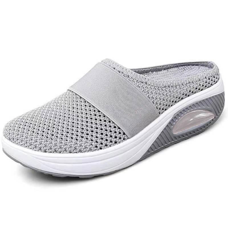 Orthopedic Slip On Mules with Breathable Mesh and Arch Support