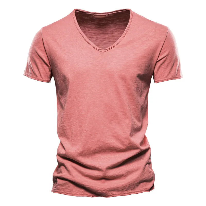 Crew Neck T-Shirt with Breathable Fabric and Shape Retention
