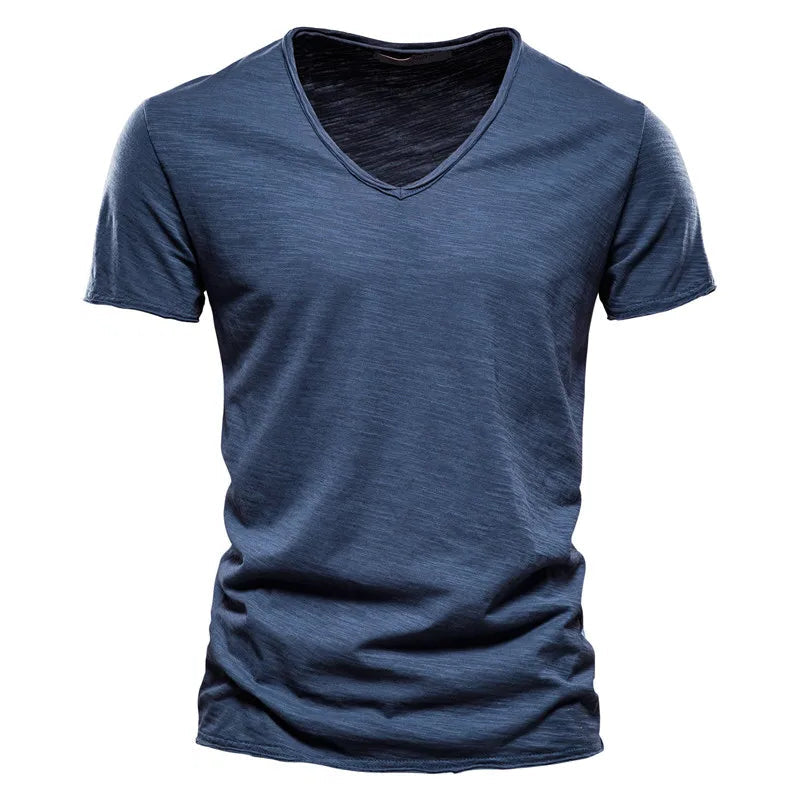Crew Neck T-Shirt with Breathable Fabric and Shape Retention