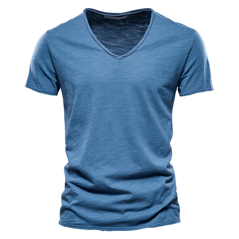 Crew Neck T-Shirt with Breathable Fabric and Shape Retention