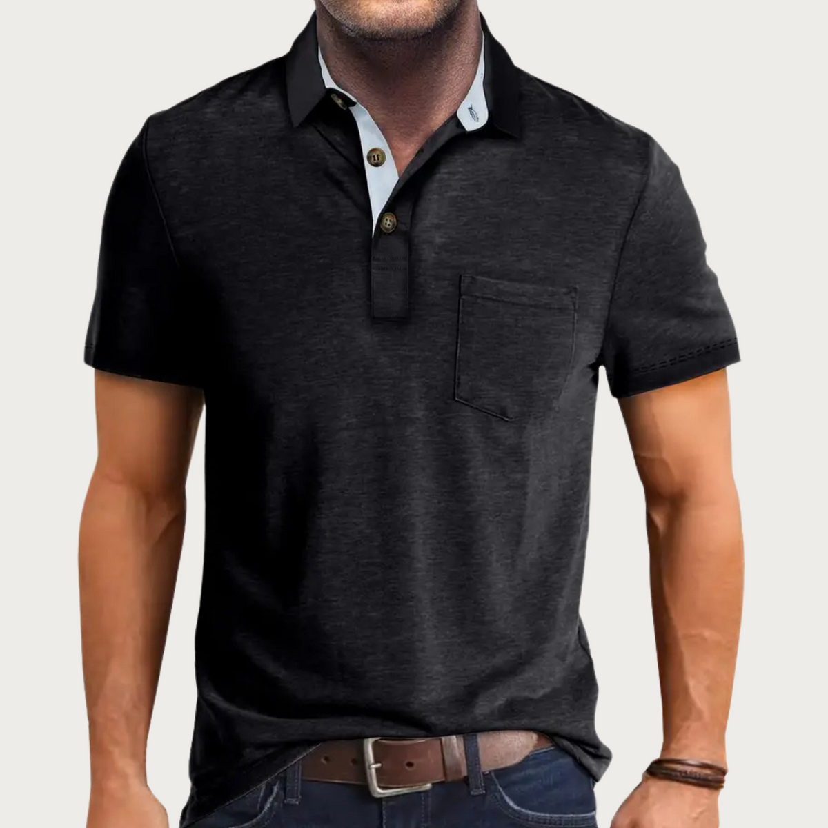 Levi | Classic Men's Polo Shirt - Image 3