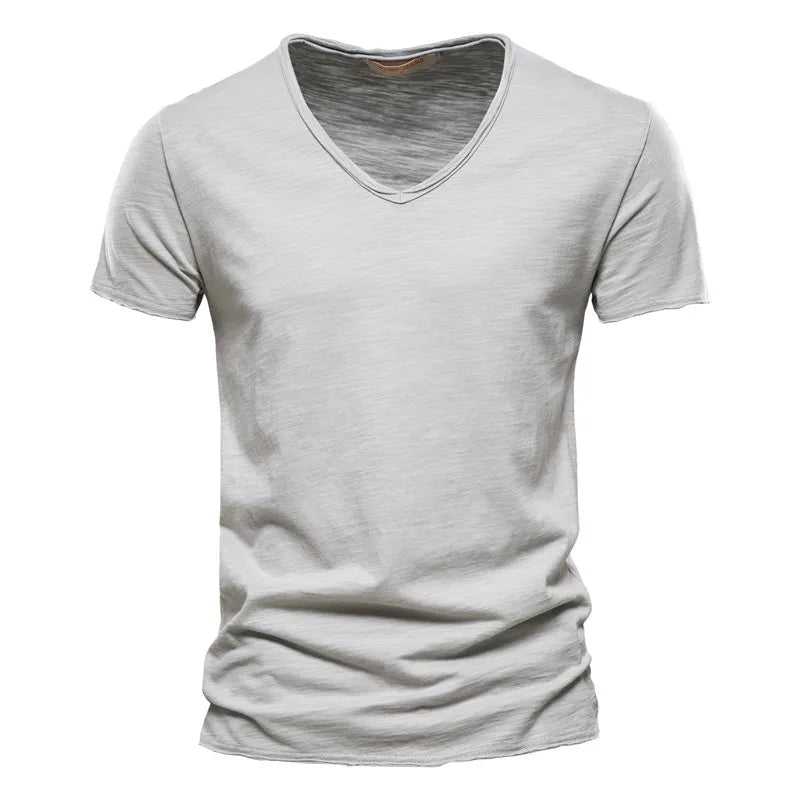Crew Neck T-Shirt with Breathable Fabric and Shape Retention