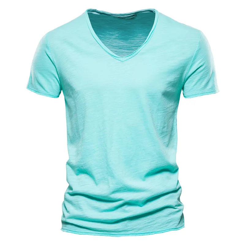 Crew Neck T-Shirt with Breathable Fabric and Shape Retention