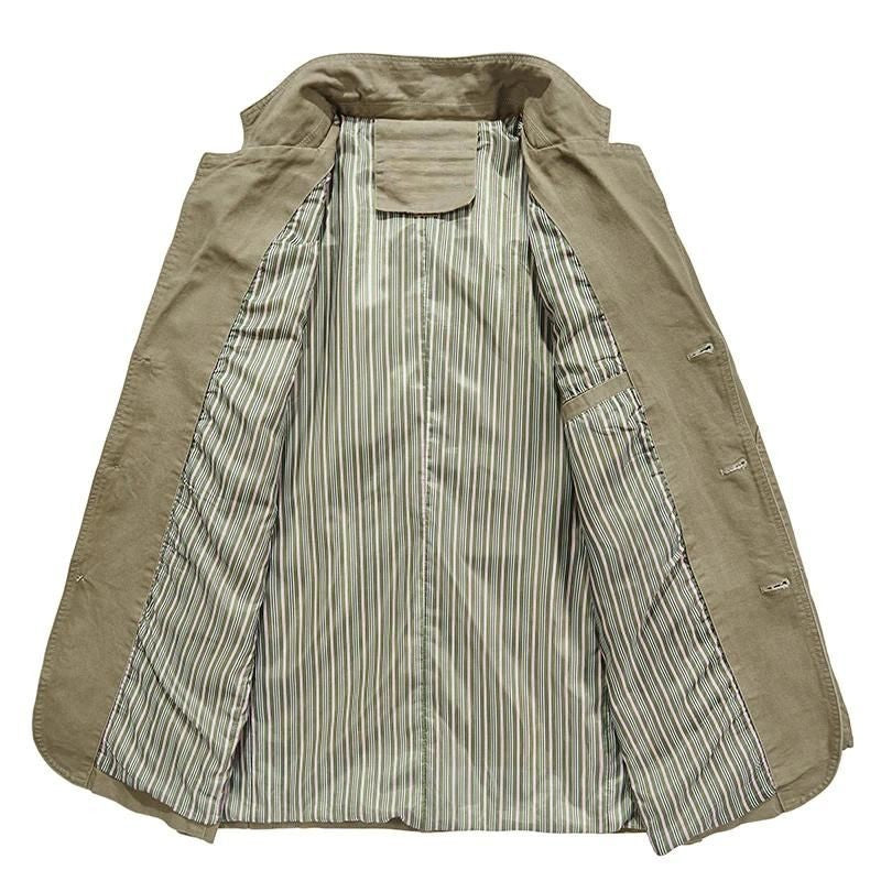 Lightweight Blazer Casual Fit and Breathable Fabric, Two-Button Front