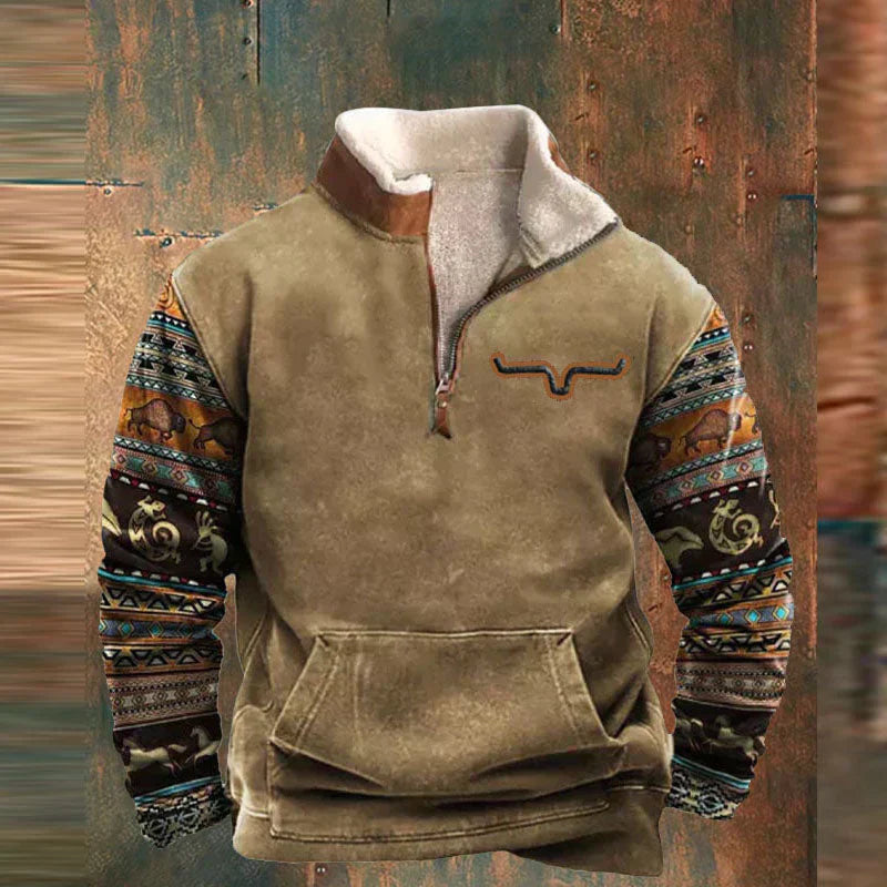 Bruce | Stylish Zip-Front Sweatshirt - Image 2