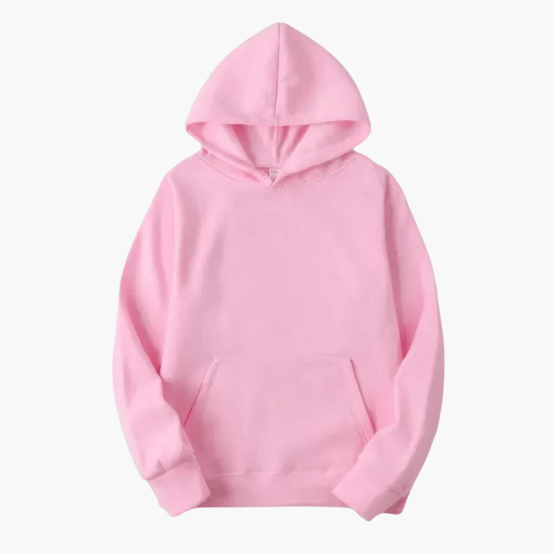 Mens Relaxed Fit Pullover Hoodie with Adjustable Hood and Kangaroo Pocket