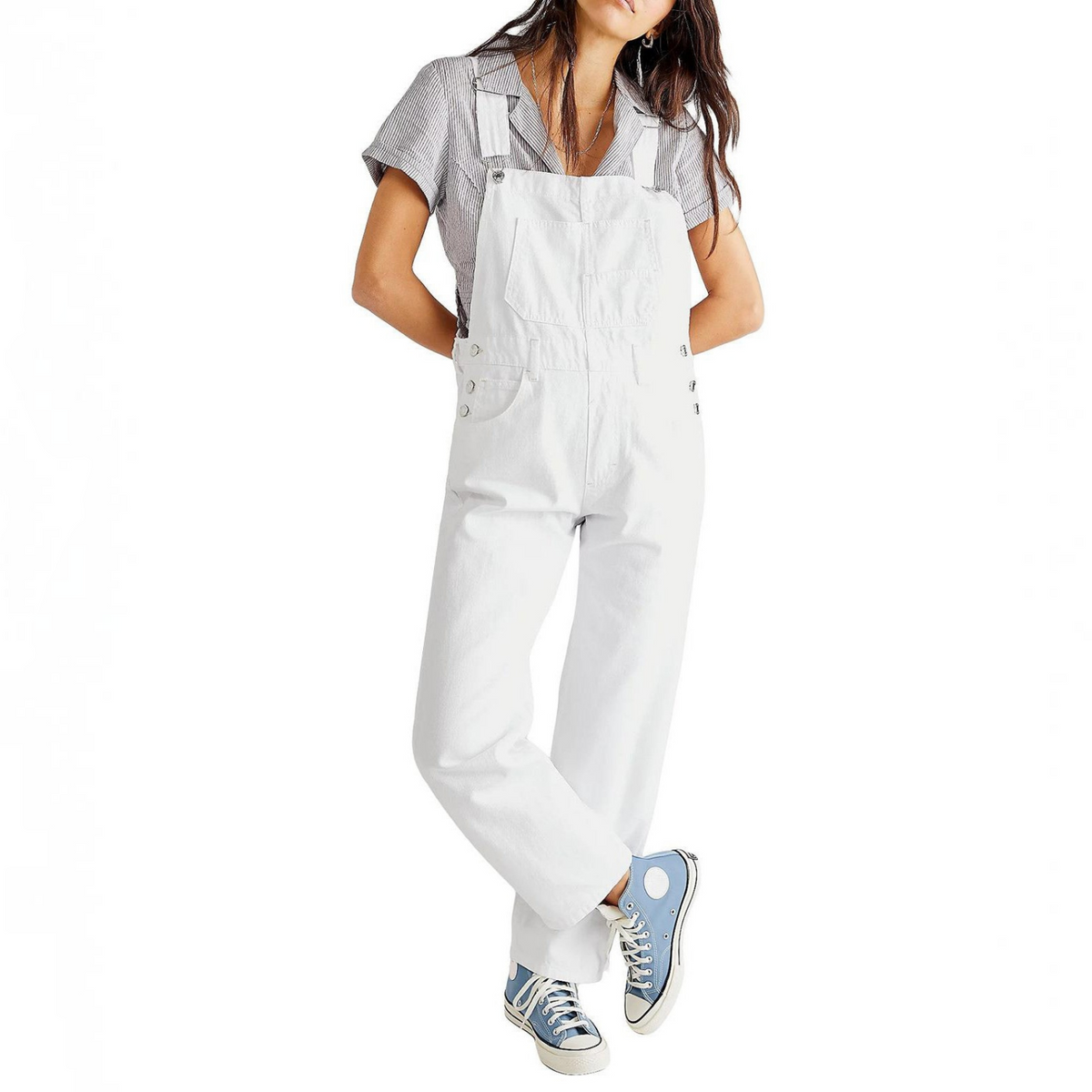 Straight-Leg Jumpsuit for Women with Relaxed Fit and Versatile Design