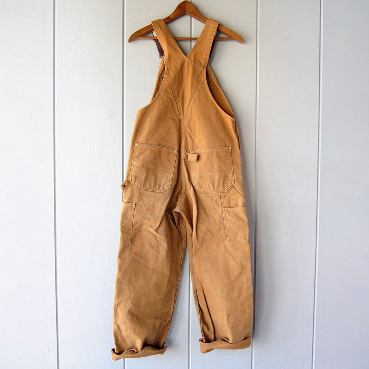 Dungaree Jumpsuit for Women with Adjustable Straps and Multiple Pockets, Relaxed Fit