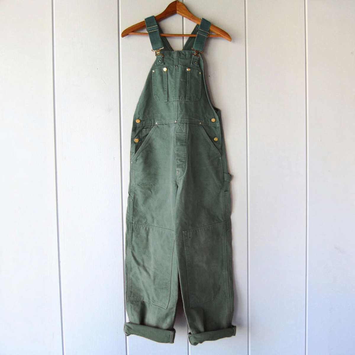 Dungaree Jumpsuit for Women with Adjustable Straps and Multiple Pockets, Relaxed Fit