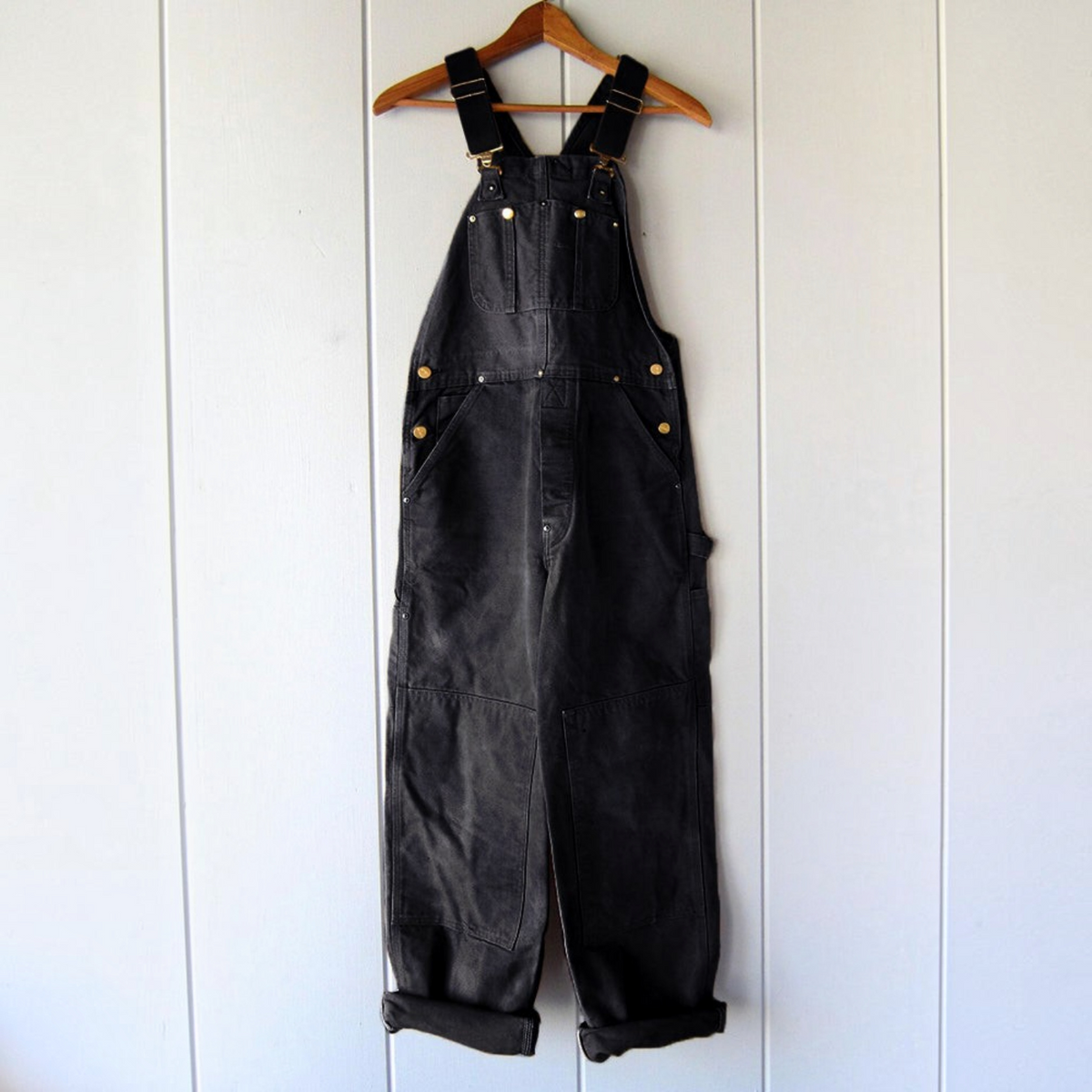 Dungaree Jumpsuit for Women with Adjustable Straps and Multiple Pockets, Relaxed Fit