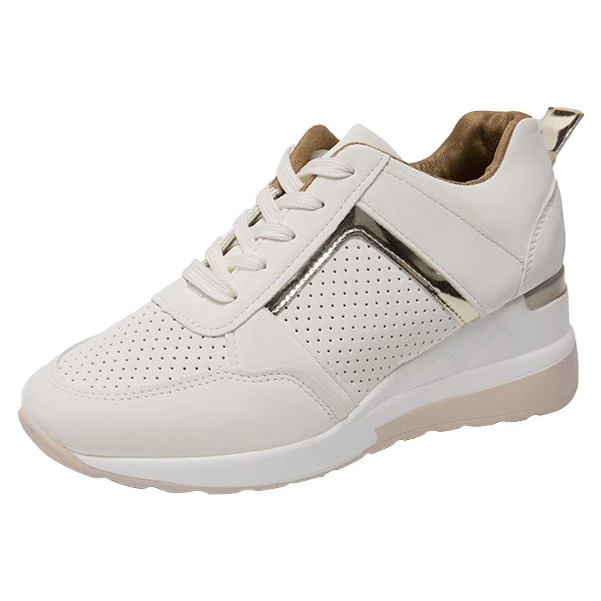 Platform Sneakers for Women with Breathable Mesh and Arch Support