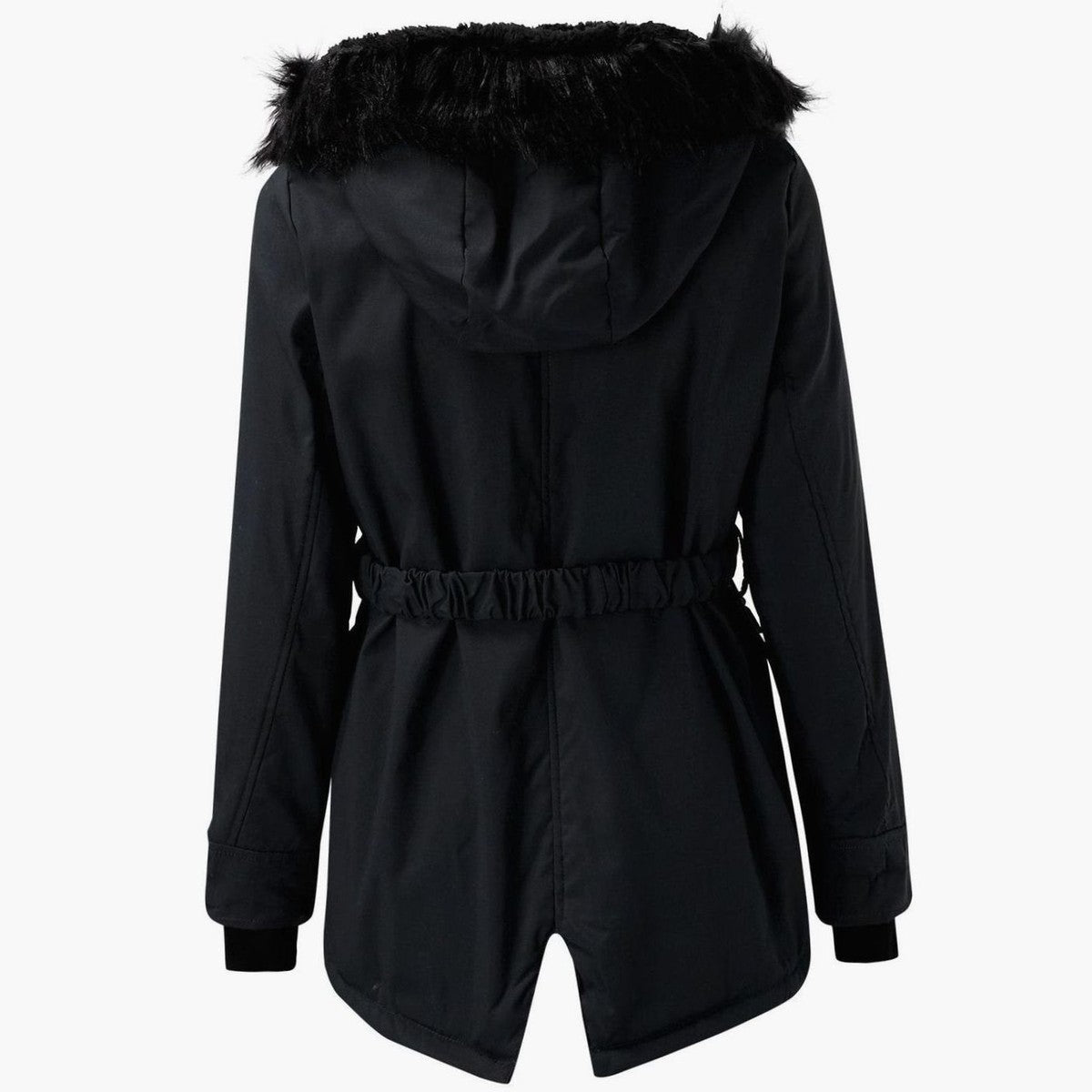 Winter Puffer Parka with Soft Plush Lining and Faux Fur Hood
