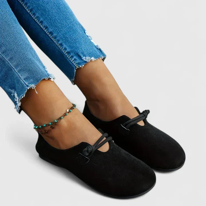 Rope-Tie Closed Toe Loafers for Women