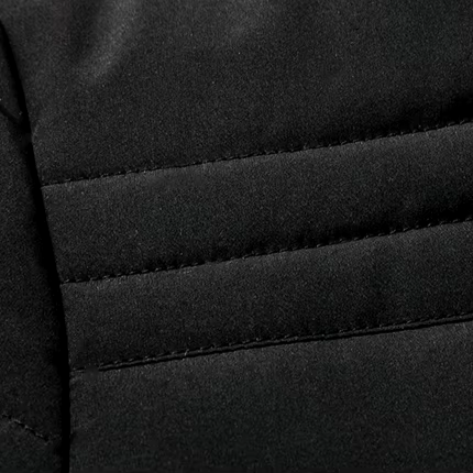 Mens Fur-Lined Winter Jacket with Detachable Hood and Weather-Resistant Shell