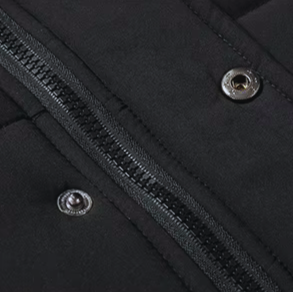 Mens Fur-Lined Winter Jacket with Detachable Hood and Weather-Resistant Shell