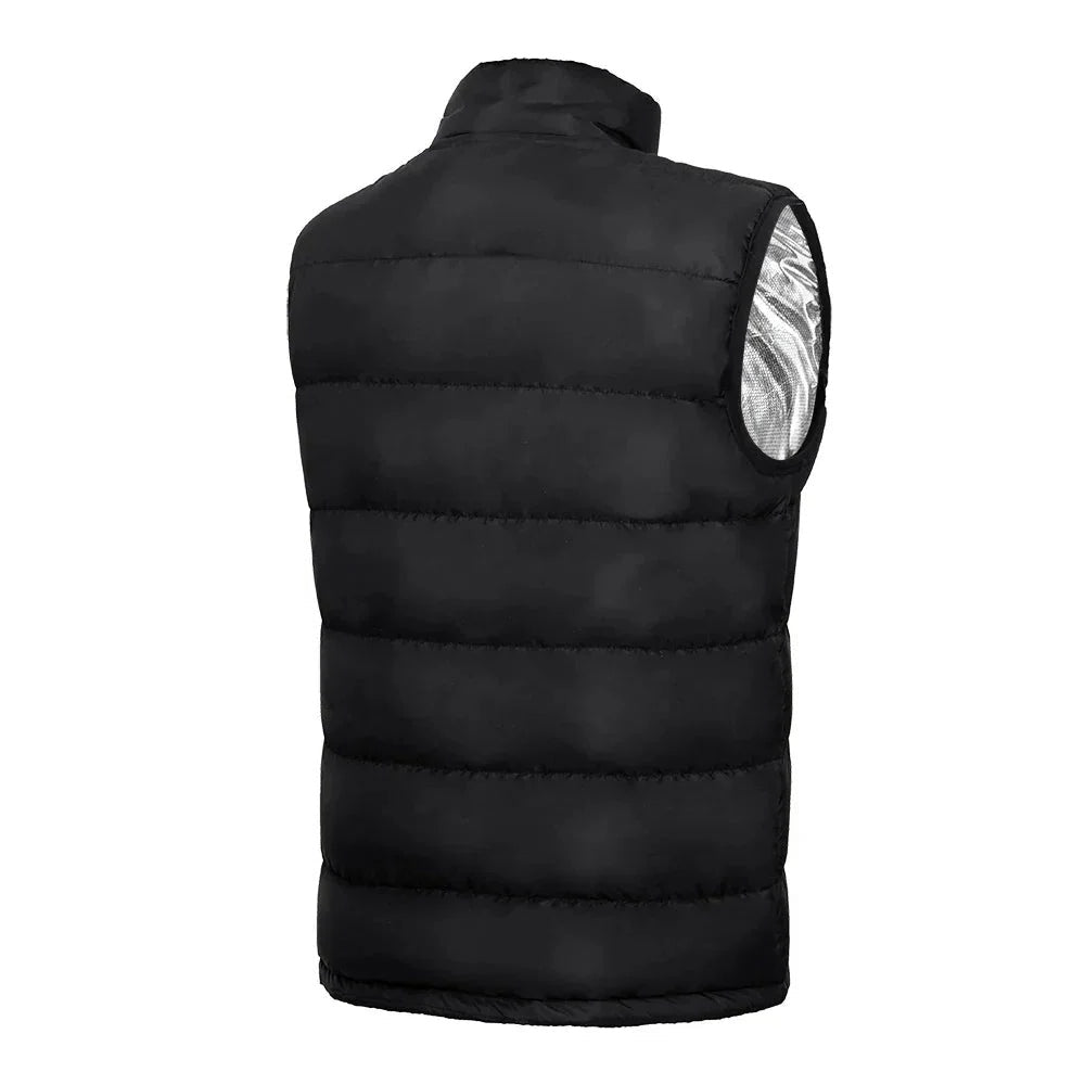 Heated Vest with 9 Carbon Zones and 3-Level Temperature Control for Winter Outdoor Activities