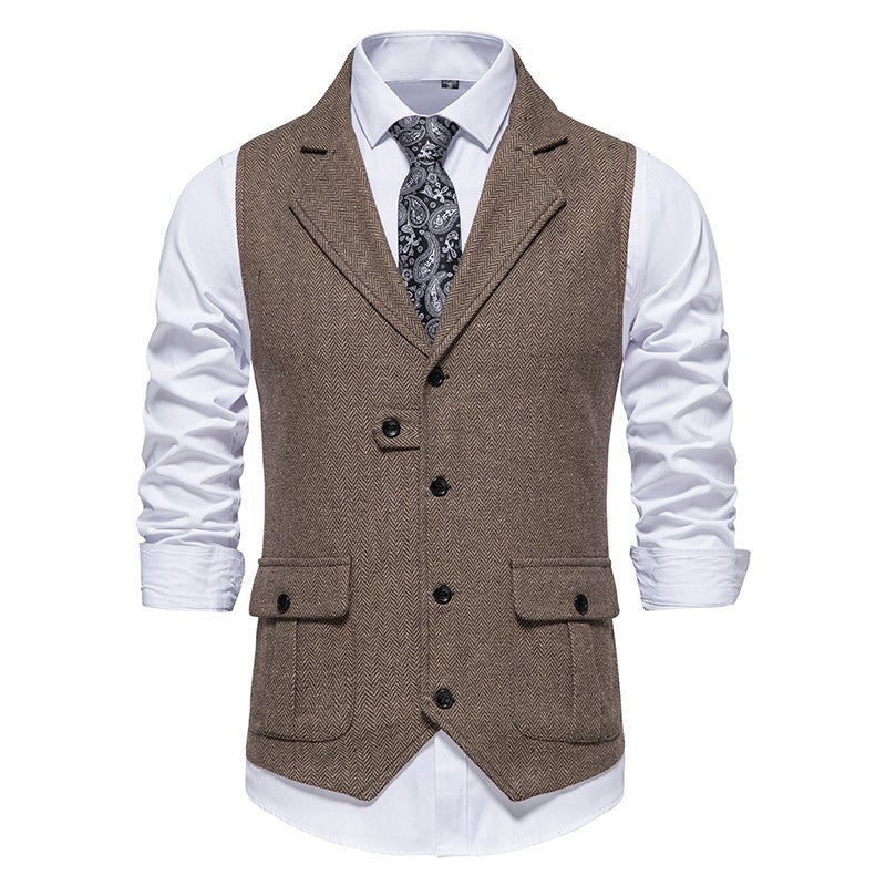 Mens Formal Dress Vest and Adjustable Back Strap