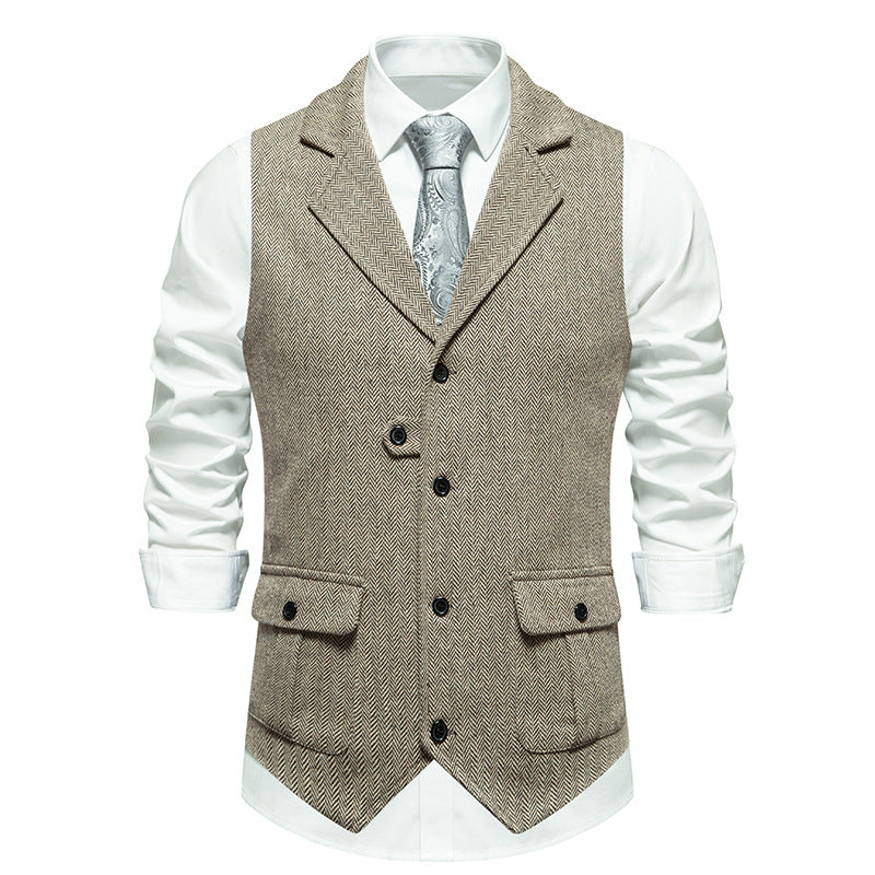 Mens Formal Dress Vest and Adjustable Back Strap
