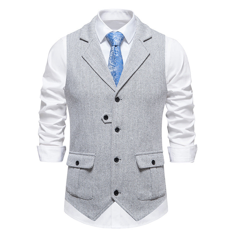 Mens Formal Dress Vest and Adjustable Back Strap