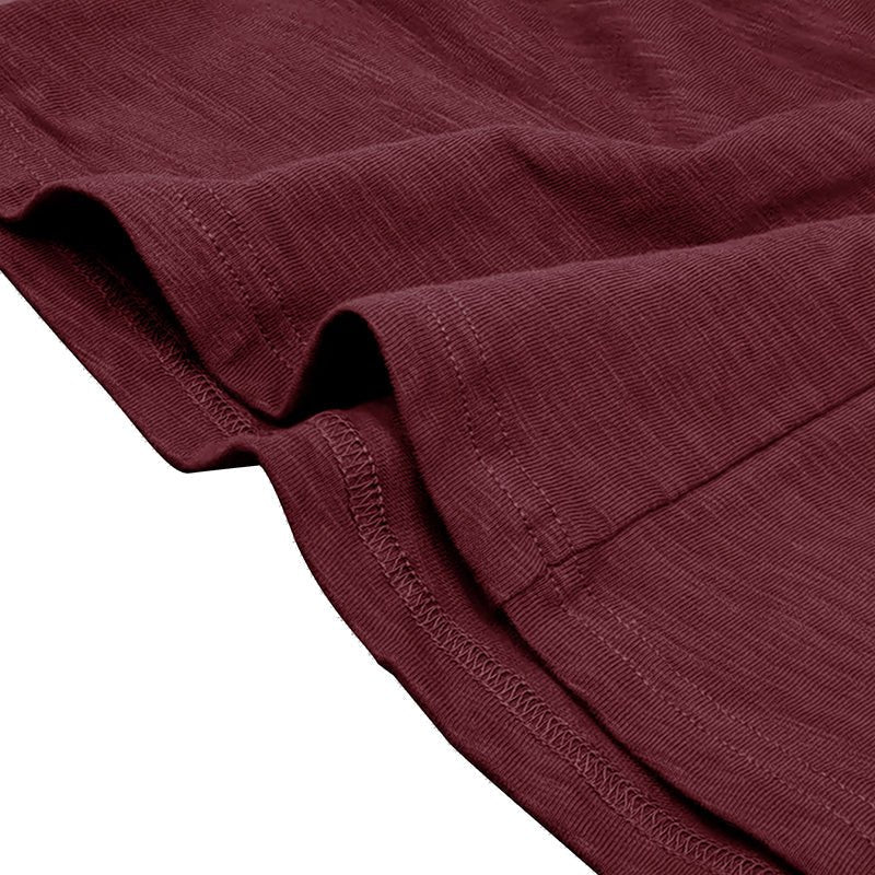 Mens Henley Shirt with Long Sleeve and Soft Breathable Knit, Regular Fit