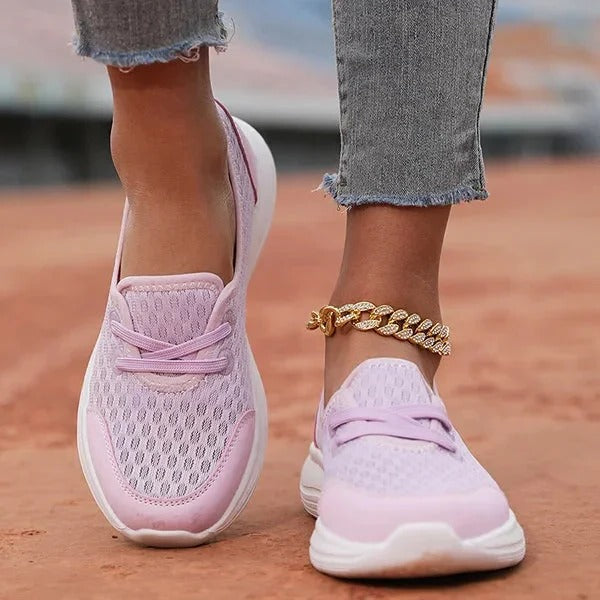 Orthopedic Mesh Walking Shoes with Memory Foam Footbed and Arch Support