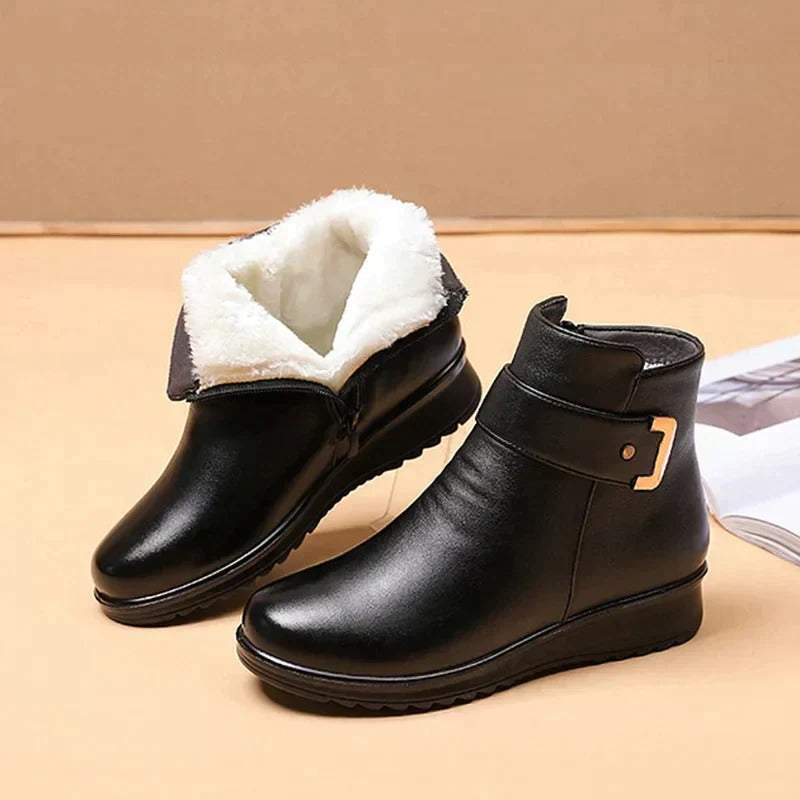 Ankle Boot with Orthopedic Footbed and Mid Ankle Height
