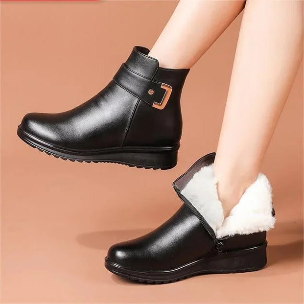 Ankle Boot with Orthopedic Footbed and Mid Ankle Height