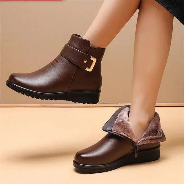 Ankle Boot with Orthopedic Footbed and Mid Ankle Height