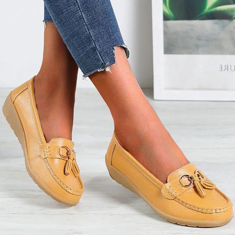 Womens Slip-On Loafers with Ergonomic Insole Support and Breathable Upper, Sizes 5-11