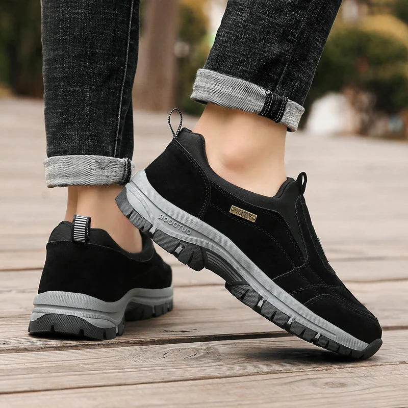 Slip On Hiking Shoes with Orthopedic Arch Support and Cushioned Footbed