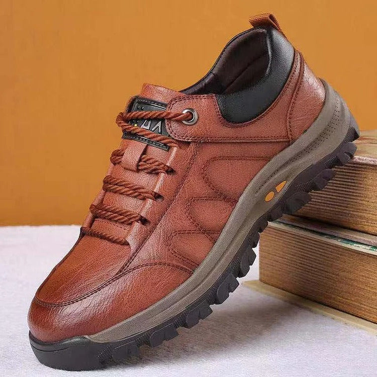Mens Arch Support Shoes with Foam Padding and Rubber Grip Sole