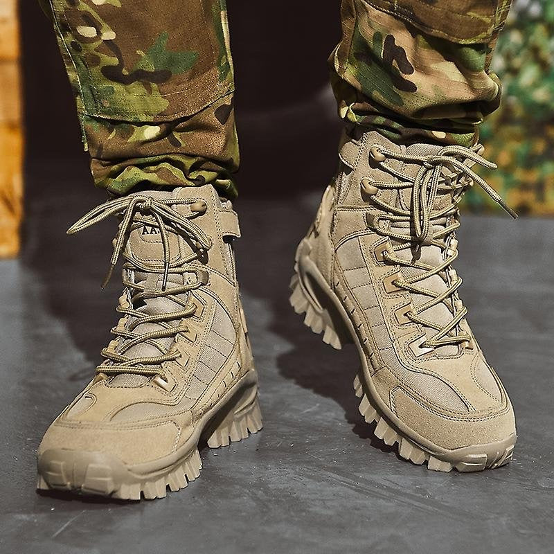 Insulated Tactical Winter Boots with Ankle Support and Thermal Protection