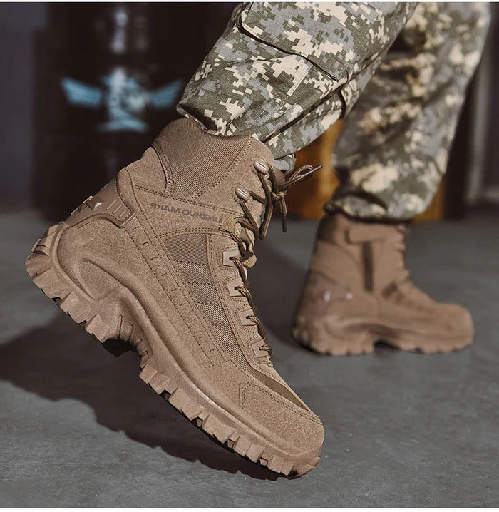 Insulated Tactical Winter Boots with Ankle Support and Thermal Protection